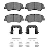 Ceramic Brake Pads & Hardware Kit, 2012-2017 Fits Multiple Makes/Models, Position: Front