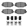 Ceramic Brake Pads & Hardware Kit, 2012-2020 Fits Multiple Makes/Models, Position: Rear - image 1