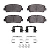 Ceramic Brake Pads & Hardware Kit, Fits Select Ford/Lincoln/Mercury/Mazda, Position: Front - image 1