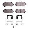 Ceramic Brake Pads & Hardware Kit, 2013-2016 Mopar, Position: Front - image 1