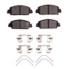 Ceramic Brake Pads & Hardware Kit, Fits Select Acura/Honda, Position: Front - image 1
