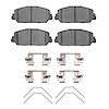 Ceramic Brake Pads & Hardware Kit, Fits Select Acura/Honda, Position: Front - image 1