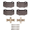Ceramic Brake Pads & Hardware Kit, Fits Select GM, Position: Rear - image 1