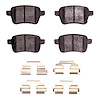 Ceramic Brake Pads & Hardware Kit, 2014-2019 Mopar, Position: Rear - image 1