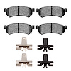 Ceramic Brake Pads & Hardware Kit, 2007-2016 Fits Multiple Makes/Models, Position: Rear - image 1
