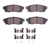 Ceramic Brake Pads & Hardware Kit, Fits Select Lexus/Toyota/Scion, Position: Rear - image 1