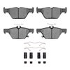 Ceramic Brake Pads & Hardware Kit, Fits Select Subaru, Position: Rear - image 2