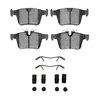 Ceramic Brake Pads & Hardware Kit, Fits Select Fits Multiple Makes/Models, Position: Rear - image 2