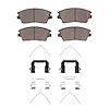 Ceramic Brake Pads & Hardware Kit, Fits Select Kia/Hyundai/Genesis, Position: Front - image 1