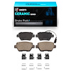 Ceramic Brake Pads & Hardware Kit, 2014-2016 Maserati, Position: Rear - image 1