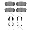 Ceramic Brake Pads & Hardware Kit, 2016-2020 Kia/Hyundai/Genesis, Position: Front - image 1
