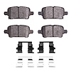 Ceramic Brake Pads & Hardware Kit, Fits Select GM, Position: Rear - image 1