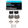 Ceramic Brake Pads & Hardware Kit, Fits Select Fits Multiple Makes/Models, Position: Front - image 1