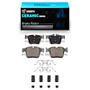 Ceramic Brake Pads & Hardware Kit, Fits Select Mercedes-Benz, Position: Rear - image 1