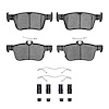 Ceramic Brake Pads & Hardware Kit, Fits Select Acura/Honda, Position: Rear - image 1
