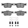 Ceramic Brake Pads & Hardware Kit, Fits Select Acura/Honda, Position: Rear - image 2