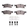 Ceramic Brake Pads & Hardware Kit, Fits Select Fits Multiple Makes/Models, Position: Front - image 1