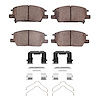 Ceramic Brake Pads & Hardware Kit, Fits Select GM, Position: Front - image 1