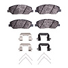 Ceramic Brake Pads & Hardware Kit, 2006-2019 Kia/Hyundai/Genesis, Position: Front - image 1