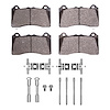 Ceramic Brake Pads & Hardware Kit, 2016-2018 Ford/Lincoln/Mercury/Mazda, Position: Front - image 1