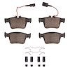 Ceramic Brake Pads & Hardware Kit, 2017-2021 Alfa Romeo, Position: Rear - image 1