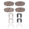 Ceramic Brake Pads & Hardware Kit, Fits Select Kia/Hyundai/Genesis, Position: Front - image 1