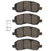 Ceramic Brake Pads, 2016-2017 Mopar, Position: Front - image 2