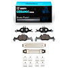 Ceramic Brake Pads & Hardware Kit, Fits Select BMW, Position: Front