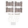 Ceramic Brake Pads & Hardware Kit, Fits Select Lexus/Toyota/Scion, Position: Rear - image 1