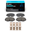 Ceramic Brake Pads & Hardware Kit, Fits Select Audi/Porsche/Volkswagen, Position: Front - image 1