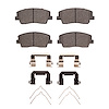 Ceramic Brake Pads & Hardware Kit, Fits Select Kia/Hyundai/Genesis, Position: Front - image 1