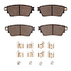 Ceramic Brake Pads & Hardware Kit, Fits Select Mitsubishi, Position: Rear - image 1