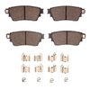 Ceramic Brake Pads & Hardware Kit, Fits Select Mitsubishi, Position: Rear - image 2