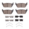 Ceramic Brake Pads & Hardware Kit, Fits Select Mopar, Position: Rear - image 1