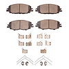 Ceramic Brake Pads & Hardware Kit, Fits Select Lexus/Toyota/Scion, Position: Front - image 1