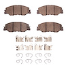Ceramic Brake Pads & Hardware Kit, Fits Select Acura/Honda, Position: Front - image 1