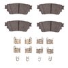 Ceramic Brake Pads & Hardware Kit, Fits Select Fits Multiple Makes/Models, Position: Rear - image 2