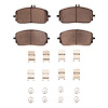 Ceramic Brake Pads & Hardware Kit, Fits Select Mercedes-Benz, Position: Front