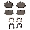Ceramic Brake Pads & Hardware Kit, Fits Select Fits Multiple Makes/Models, Position: Rear - image 1
