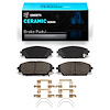 Ceramic Brake Pads & Hardware Kit, Fits Select Ford/Lincoln/Mercury/Mazda, Position: Front