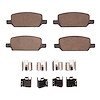 Ceramic Brake Pads & Hardware Kit, Fits Select Tesla, Position: Rear - image 1
