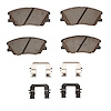 Ceramic Brake Pads & Hardware Kit, Fits Select Kia/Hyundai/Genesis, Position: Front - image 1
