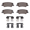 Ceramic Brake Pads & Hardware Kit, Fits Select Kia/Hyundai/Genesis, Position: Rear