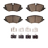 Ceramic Brake Pads & Hardware Kit, Fits Select GM, Position: Front - image 1