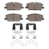 Ceramic Brake Pads & Hardware Kit, Fits Select GM, Position: Front - image 1