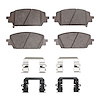 Ceramic Brake Pads & Hardware Kit, Fits Select Kia/Hyundai/Genesis, Position: Front