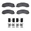 Ceramic Brake Pads & Hardware Kit, Fits Select Ford/Lincoln/Mercury/Mazda, Position: Front - image 1