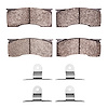 Semi-Metallic Brake Pads & Hardware Kit, 1965-1969 Fits Multiple Makes/Models, Position: Front - image 1