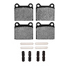 Semi-Metallic Brake Pads & Hardware Kit, 1967-1991 Mercedes-Benz, Position: Rear - image 1
