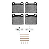 Semi-Metallic Brake Pads & Hardware Kit, 1967-1991 Mercedes-Benz, Position: Rear - image 1